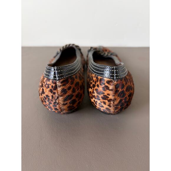 Talbots Leopard Print Pointy Toe Low Heel Flats Business Casual Dress Shoe Sz 6B - Picture 5 of 10